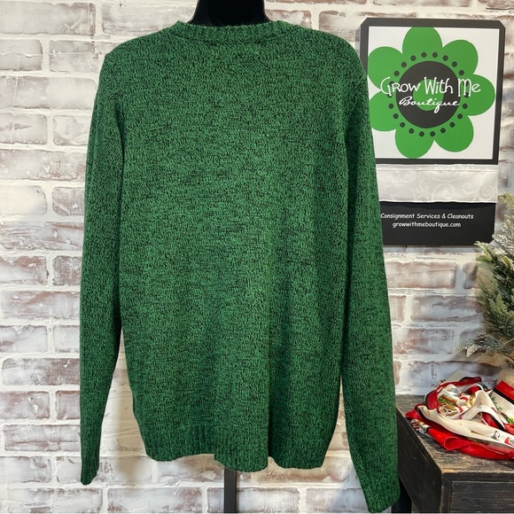 Karen Scott Festive Green Snowman Sweater - Picture 7 of 9